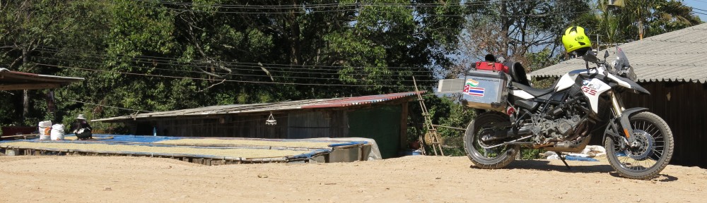 a pat on a motorcycle