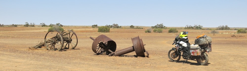 a pat on a motorcycle